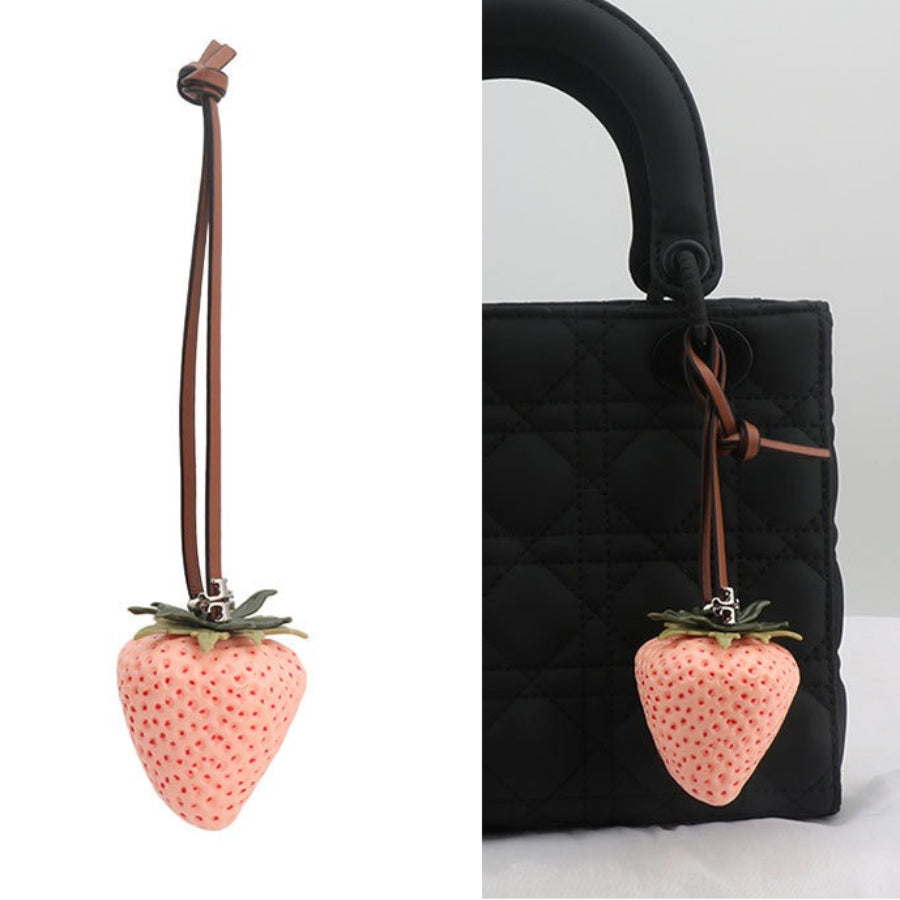 Strawberry Bag Charm Keychain