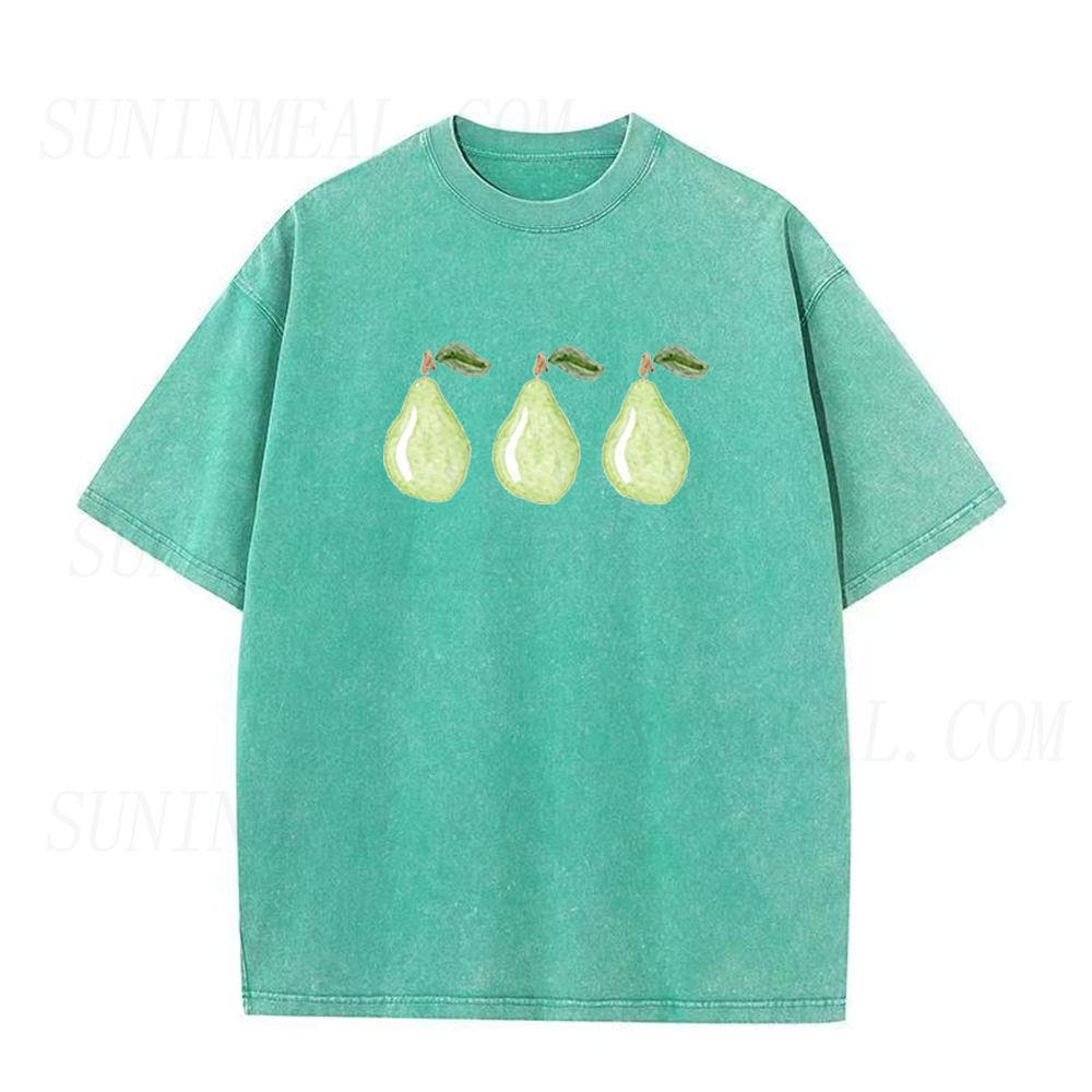 Watercolor Green Pear Unisex Tee