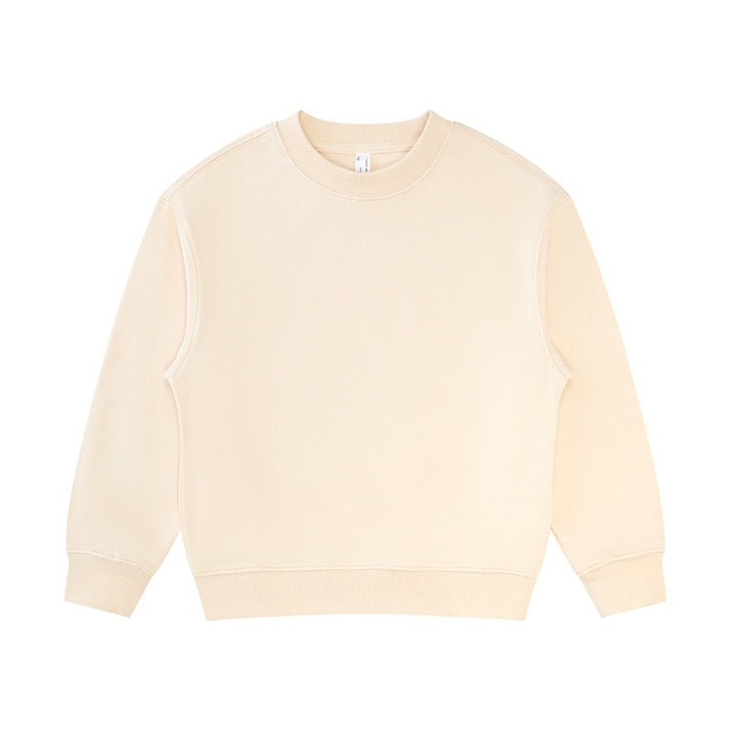 Solid Unisex Kids Crewneck Sweatshirt