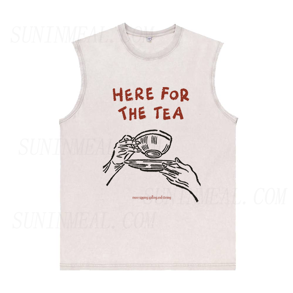 Here for The Tea Unisex Tank Top