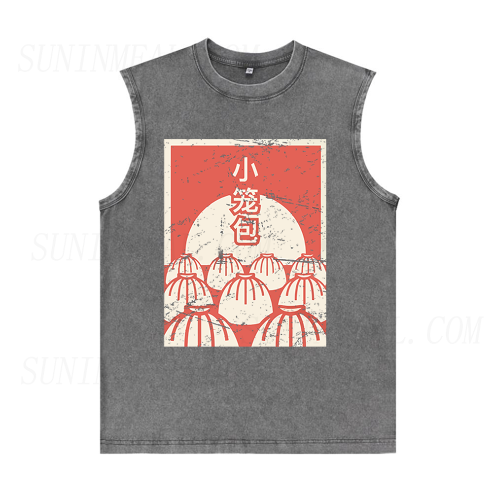 Distressed Soup Dumpling Unisex Tank Top
