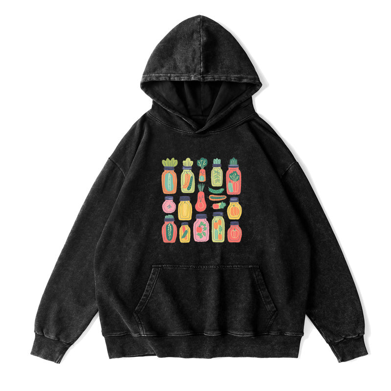 Colorful Pickle Veggie Unisex Hoodie