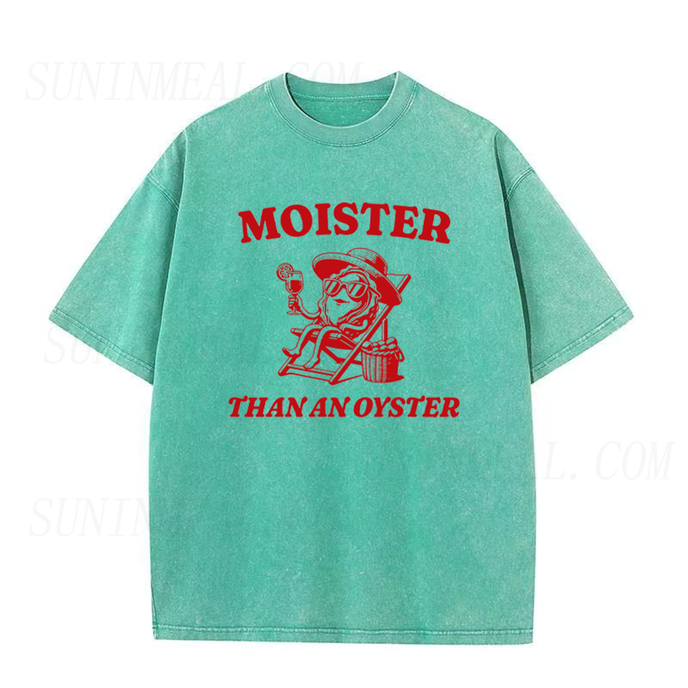 Moister Than An Oyster Cartoon Oyster Unisex Tee
