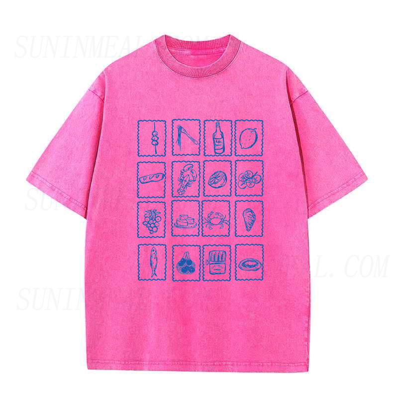 Snack & Seafood Stamp Unisex Tee
