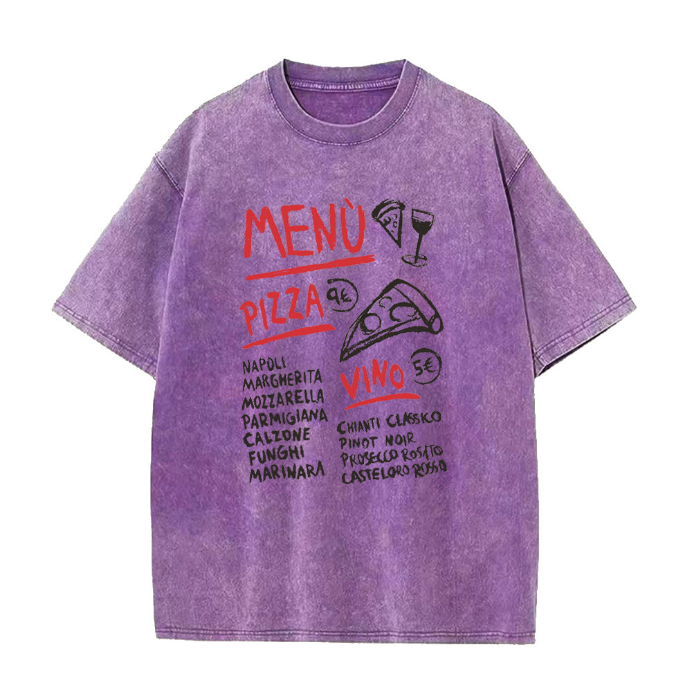 Pizza Menu Unisex Tee