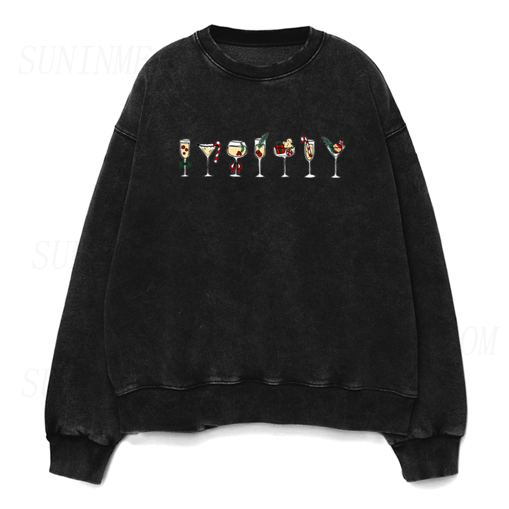 Christmas Cocktail Unisex Crewneck Sweatshirt