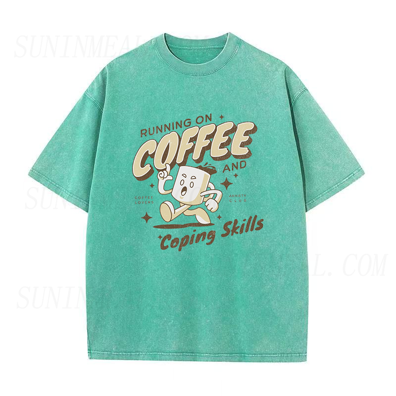Running on coffee and copping skills Unisex Tee