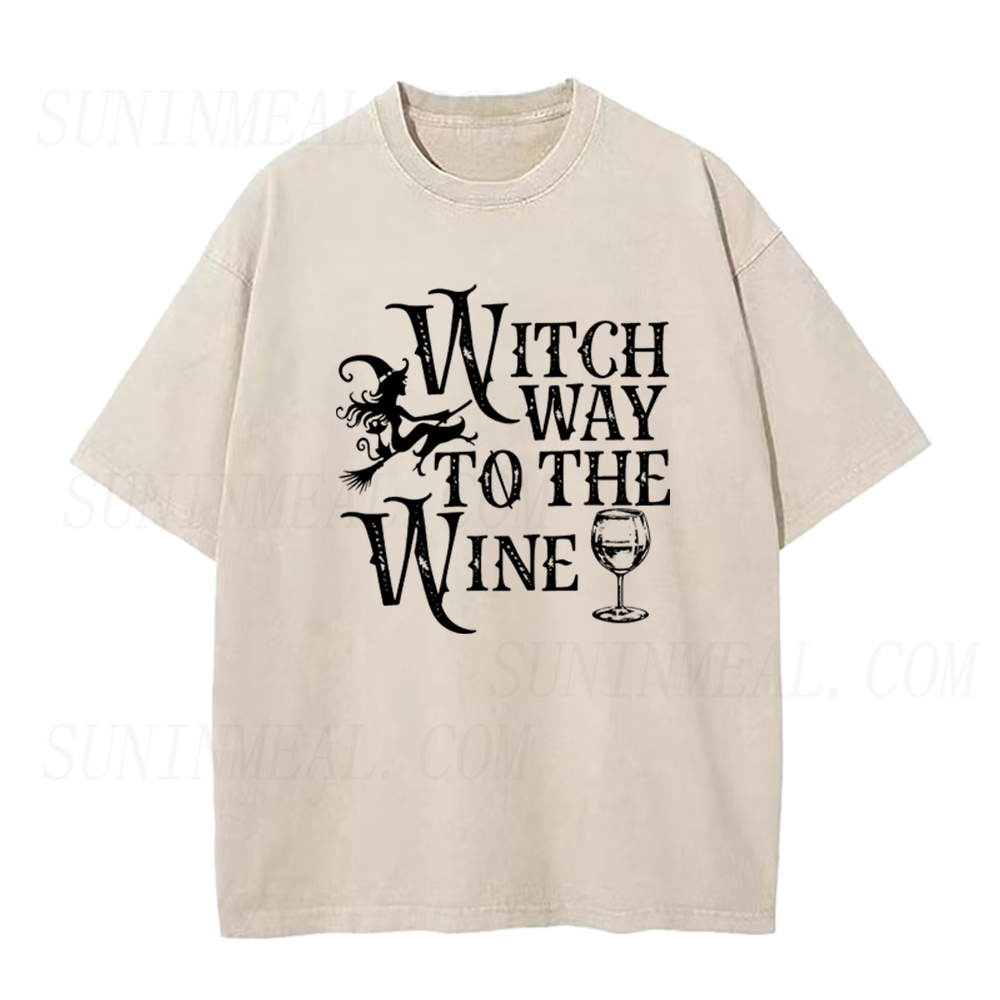 Witch Way to The Wine Unisex Tee
