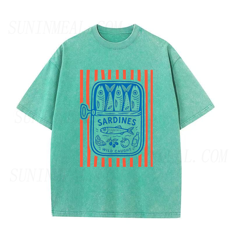 Retro Wild Caught Sardines Unisex Tee