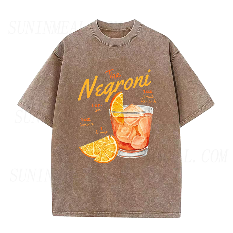 The Negroni Cocktail Recipe Unisex Tee