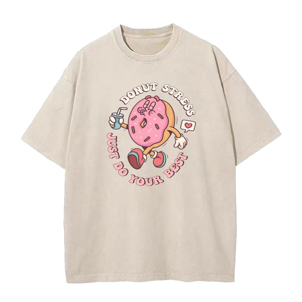 ドーナツ ストレス ベストを尽くせ ユニセックス Tシャツ