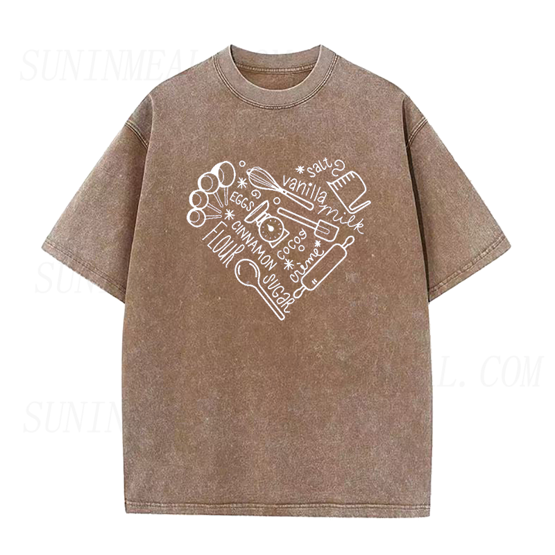 ベーカリーハート ユニセックスTシャツ