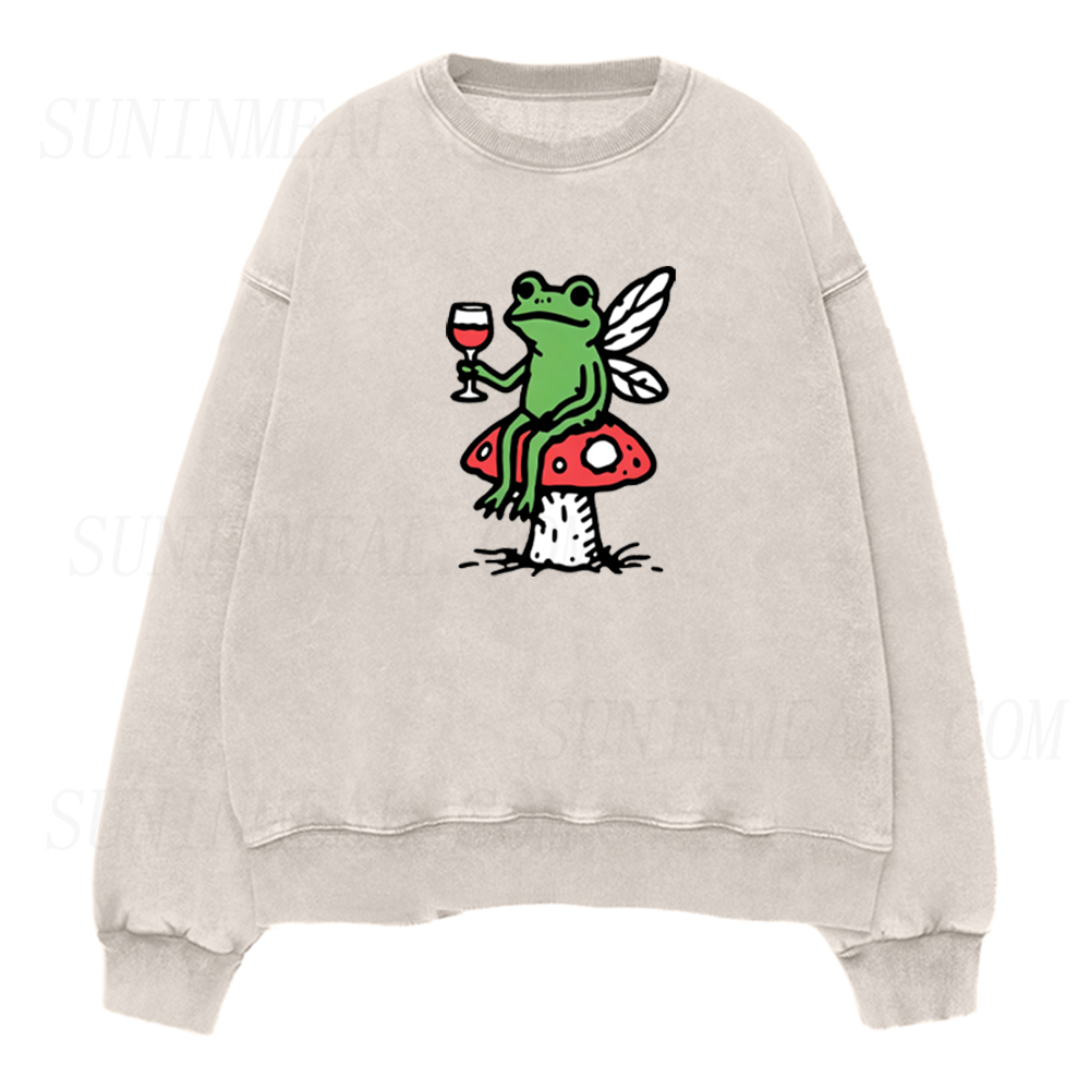 Frog Wine Unisex Crewneck Sweatshirt