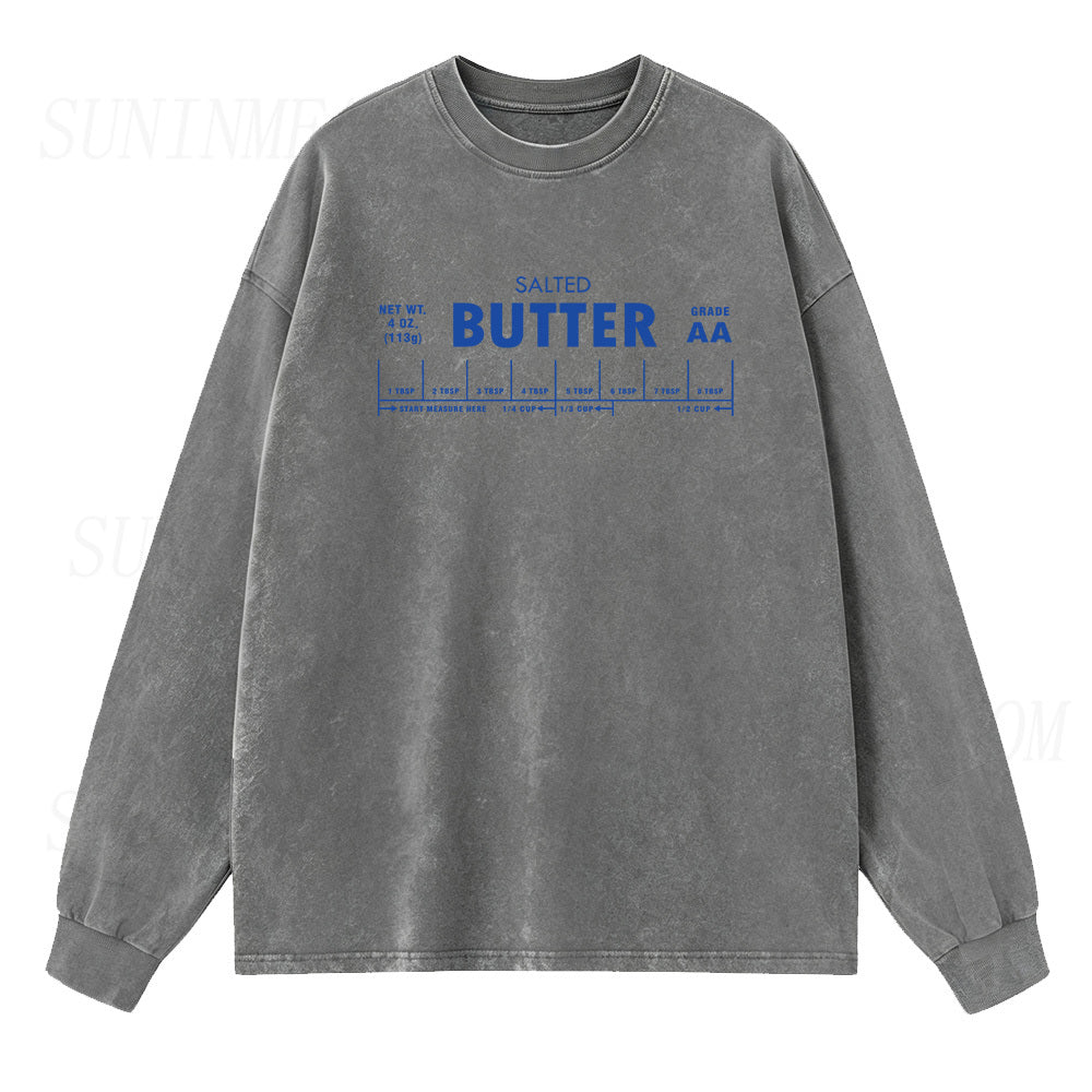Salted Butter Long Sleeve Unisex Tee