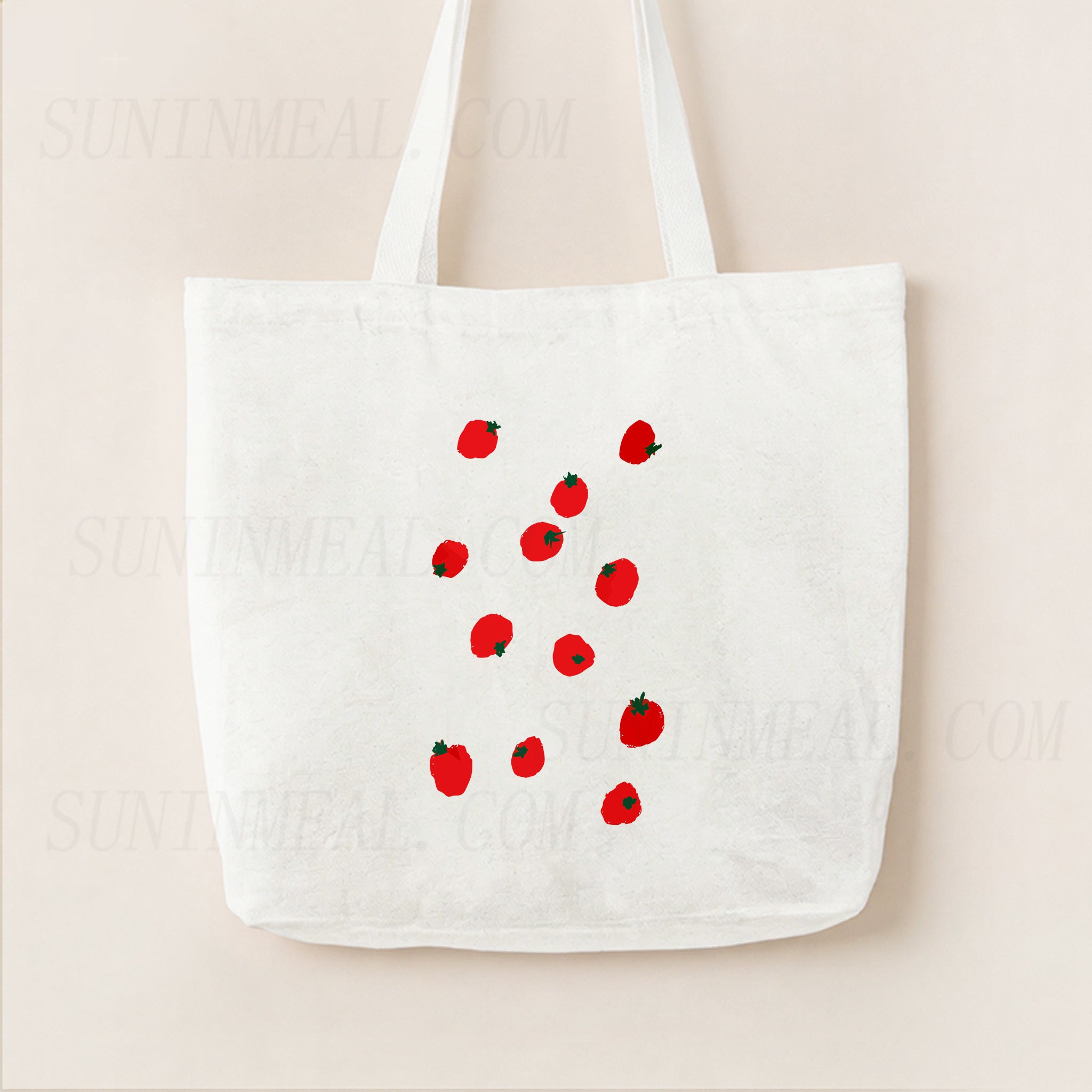 Tomato Canvas Tote Bag