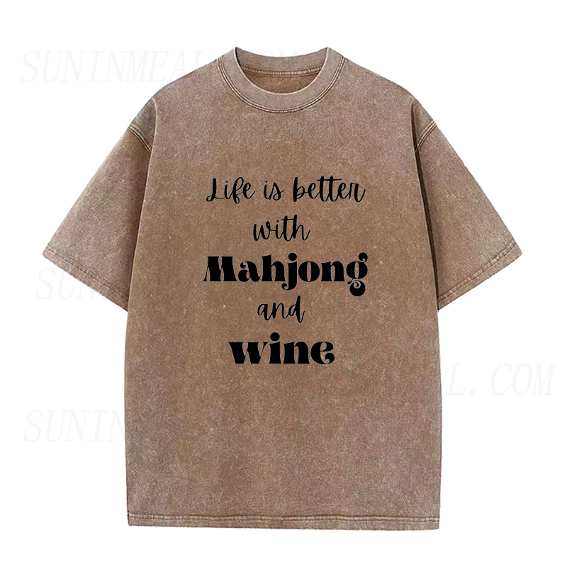Mahjong Wine Unisex Tee
