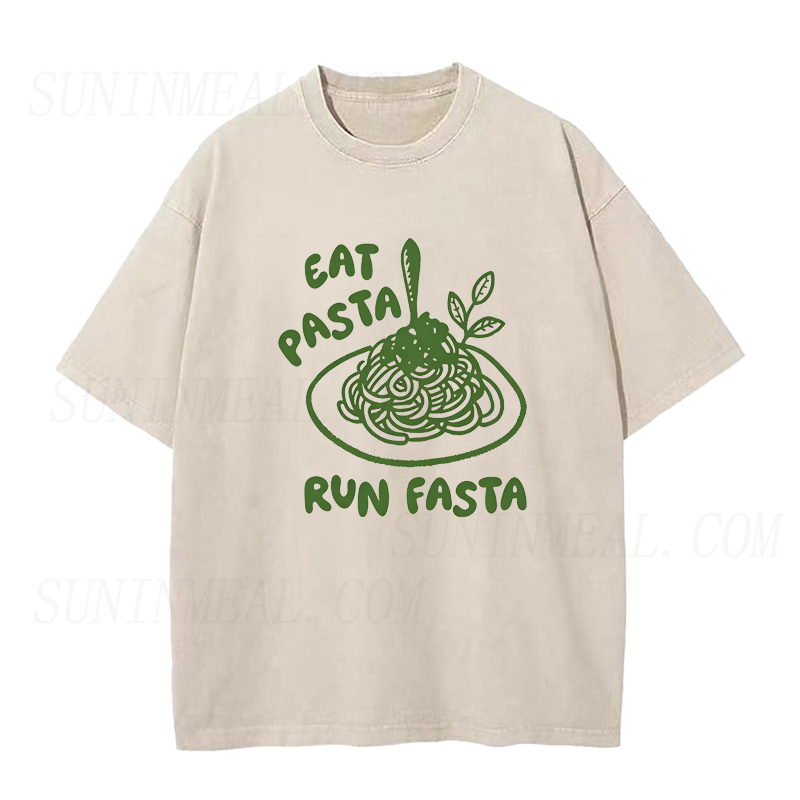 Eat Pasta Run Fasta Unisex Tee