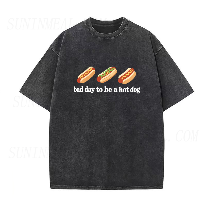 Bad Day To Be A Hot Dog Unisex Tee