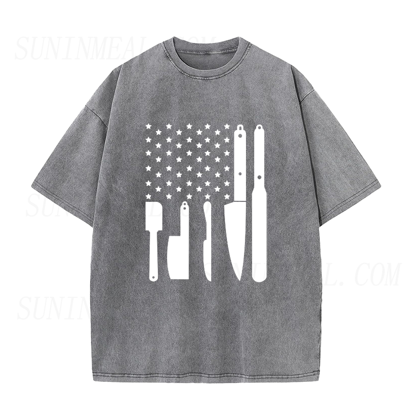 Chef’s Tools American Flag Unisex Tee