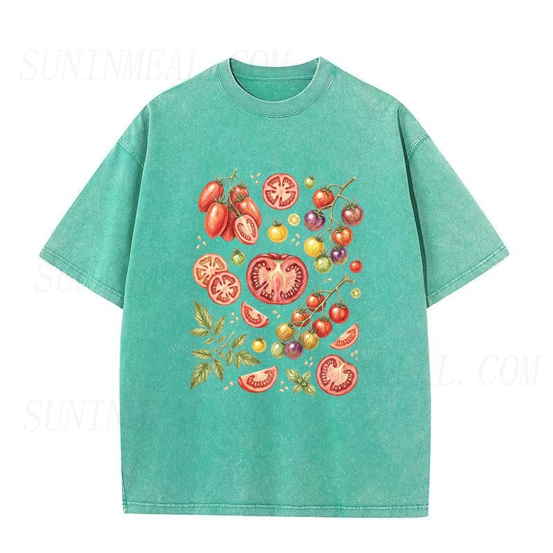 Watercolor Tomato Varieties Unisex Tee