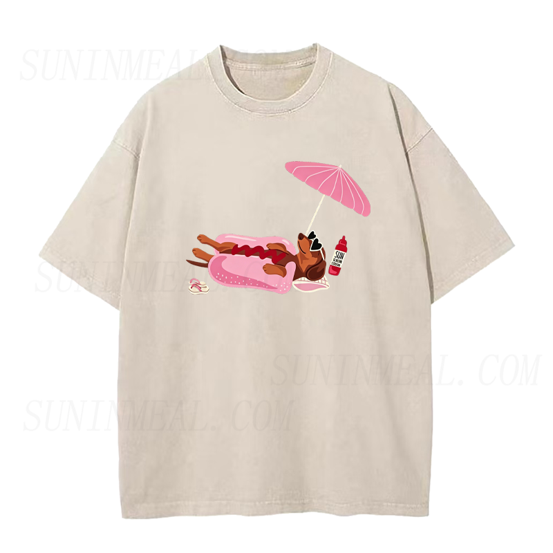 The Real Hot Dog on Vacation Unisex Tee