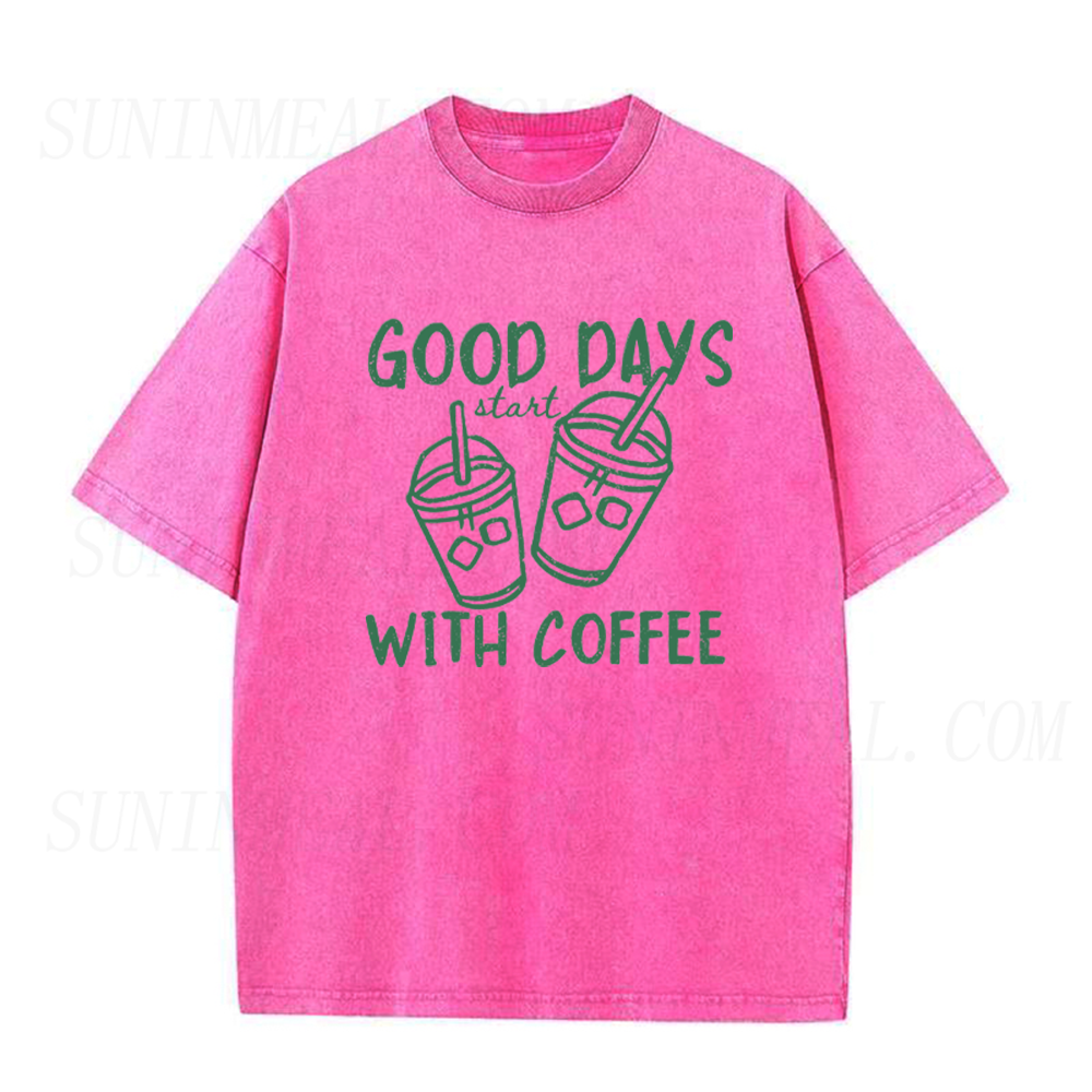 Good Days Start With Coffee Unisex Tee
