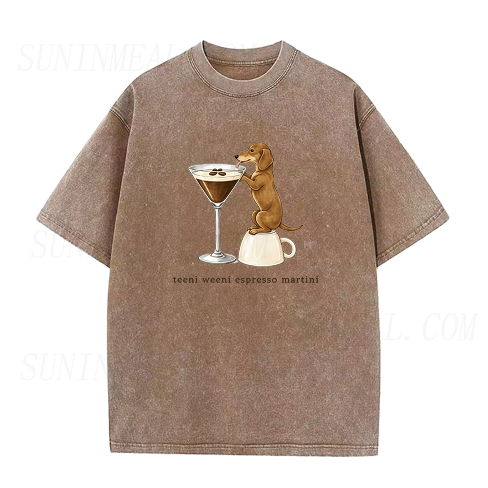 Dachshund Espresso Martini Unisex Tee