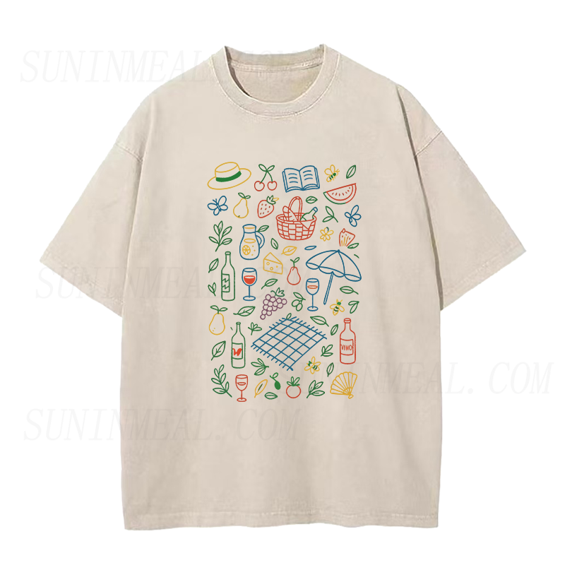 Colorful Wine Fruit Unisex Tee