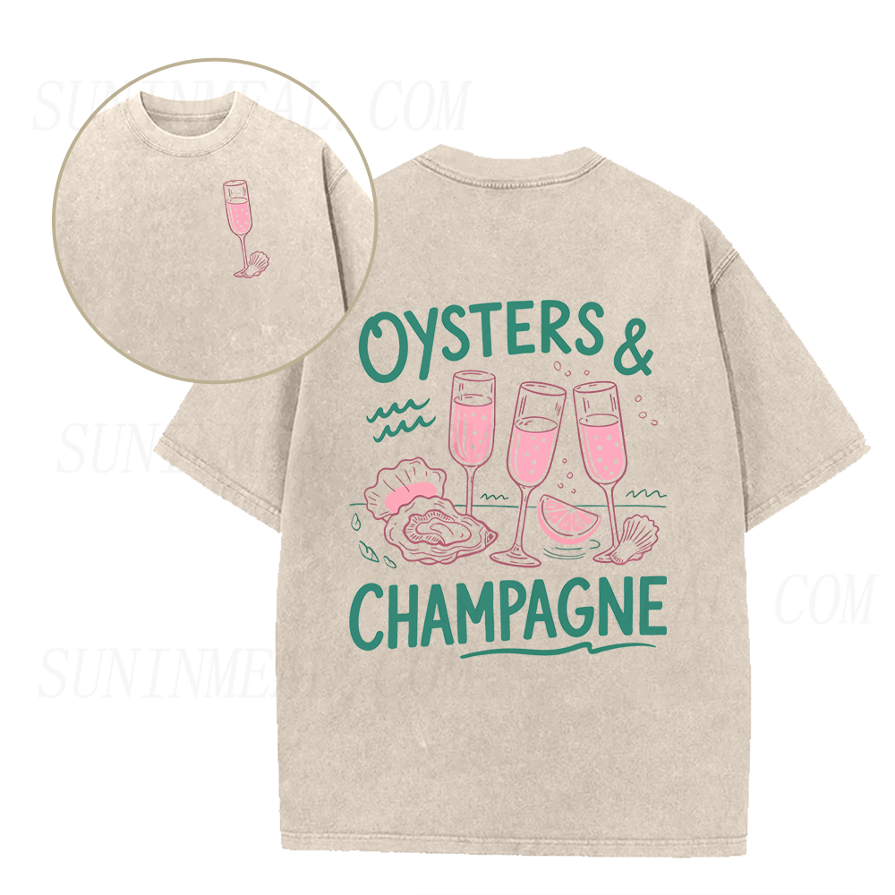 Oysters and Champagne Unisex Tee