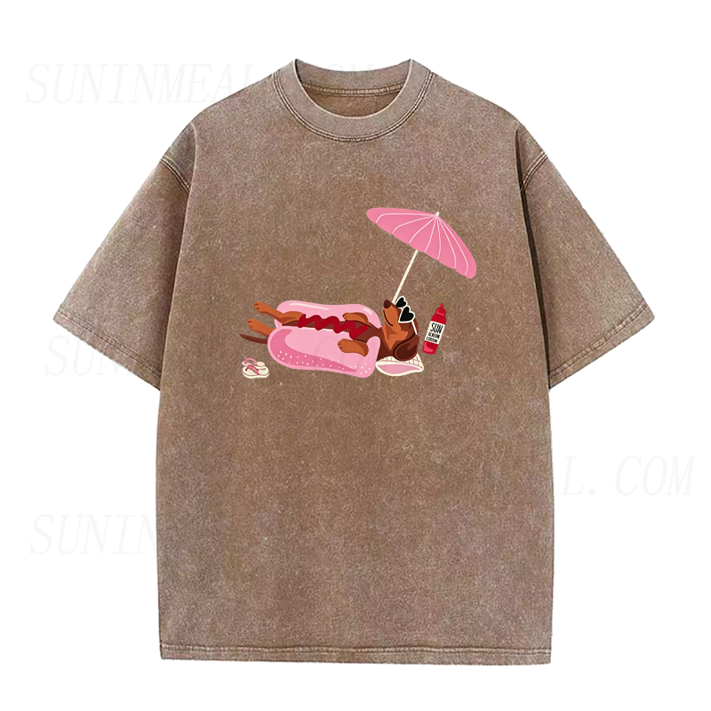 The Real Hot Dog on Vacation Unisex Tee