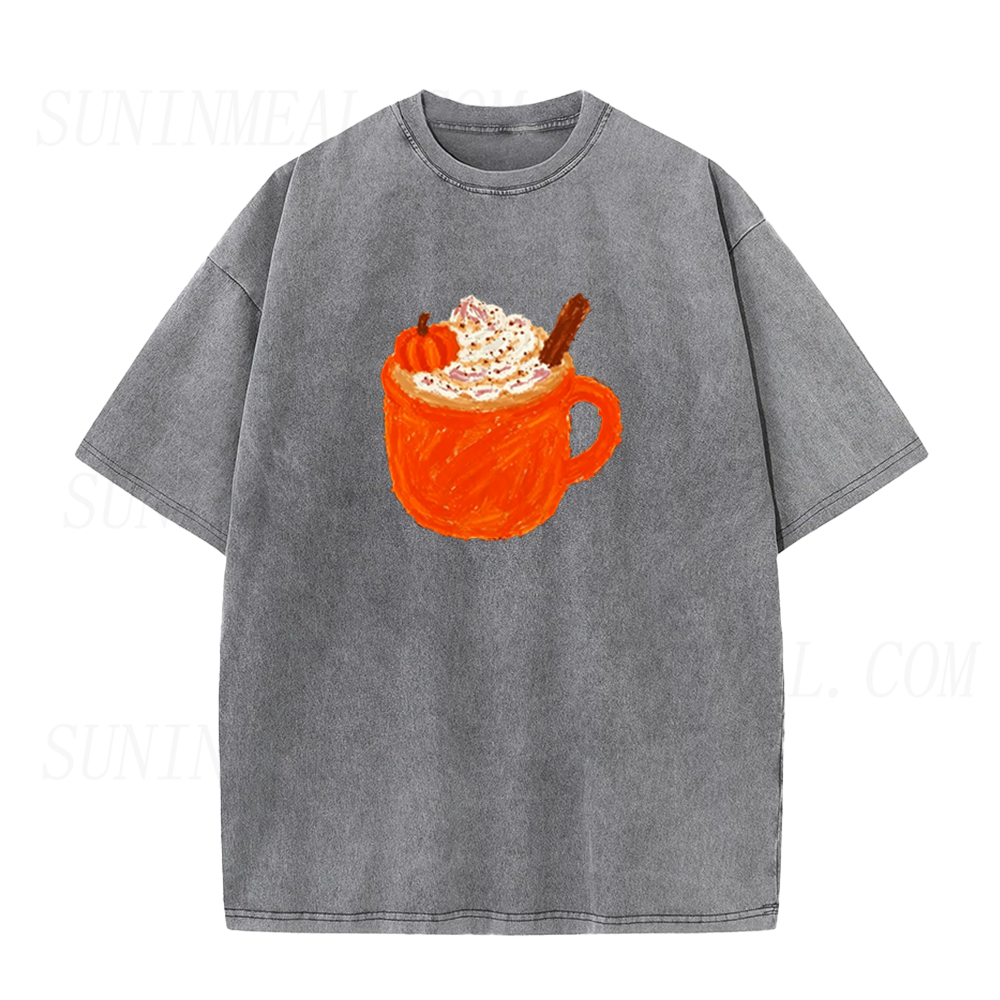 Pumpkin Spice Latte Fall Coffee Lover Unisex Tee