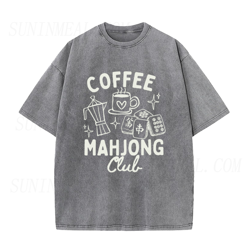 Mahjong and Coffee Unisex Tee