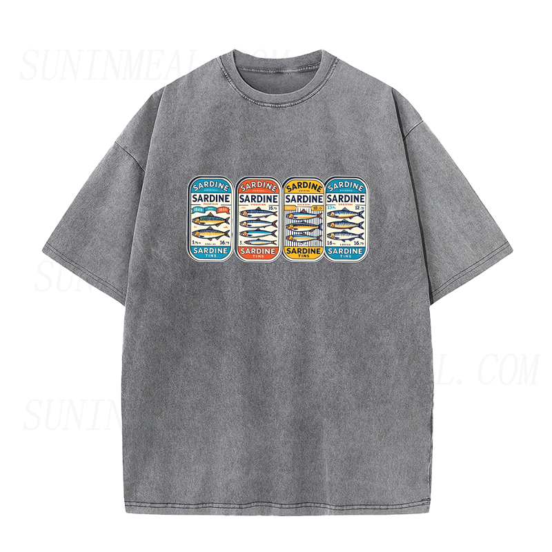 Sardine Time Multi Can Unisex Tee
