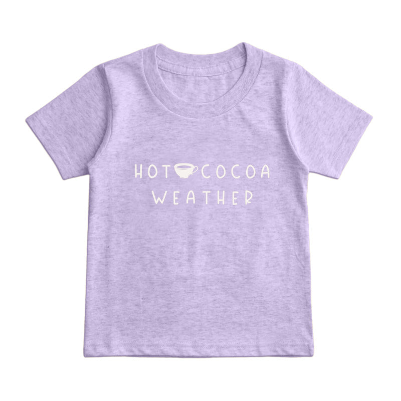 Hot Cocoa Weather Kids T-Shirt