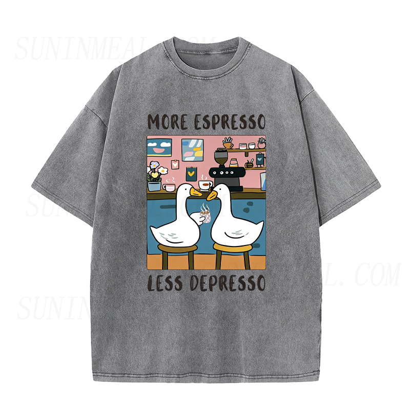 More Espresso Less Depresso Goose Unisex Tee