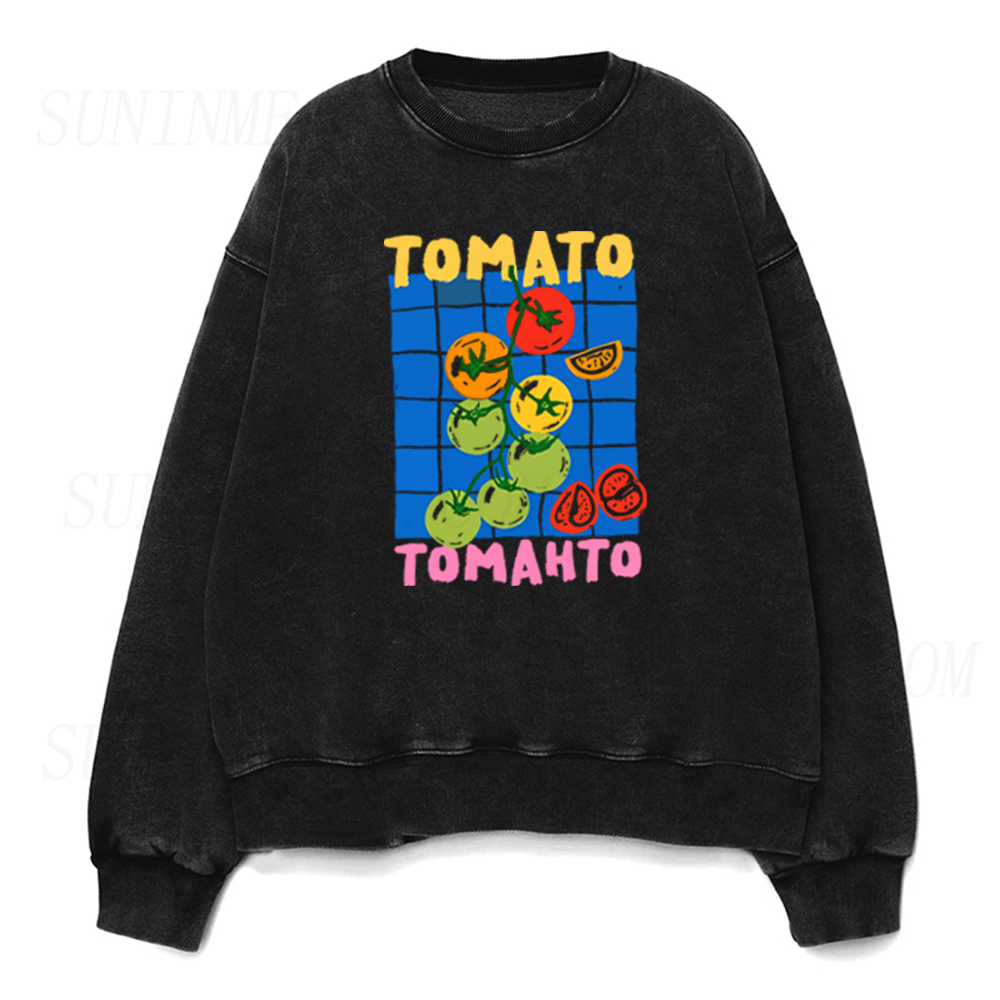Vintage Summer Tomato Unisex Crewneck Sweatshirt