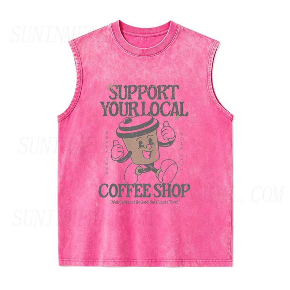 Support Your Local Coffee Shop Unisex Tank Top