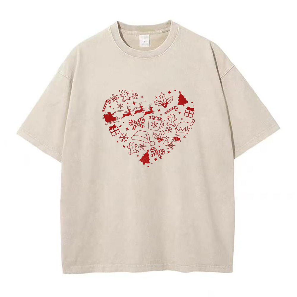 Funny Christmas Heart Unisex Tee