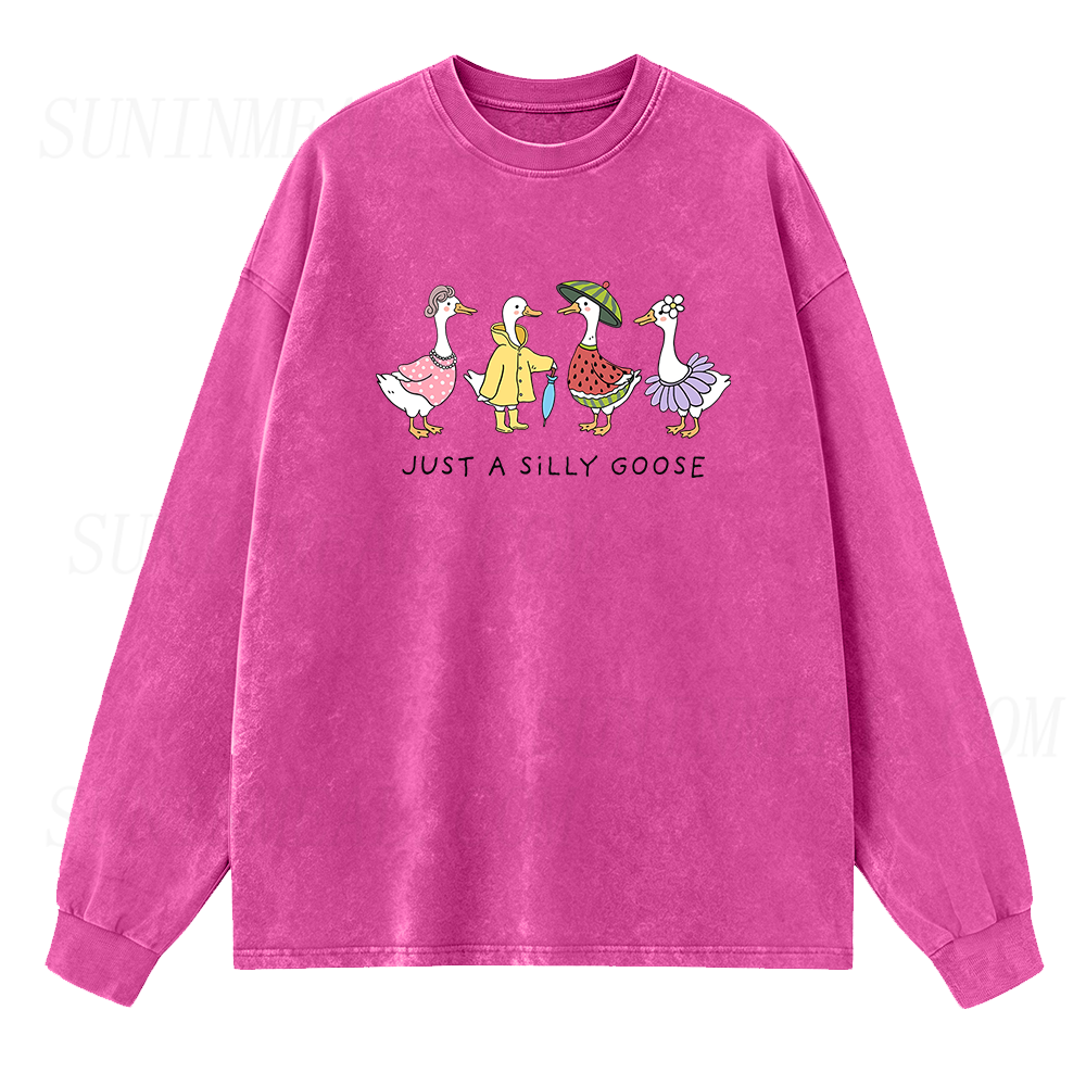 Just A Silly Goose Long Sleeve Unisex Tee