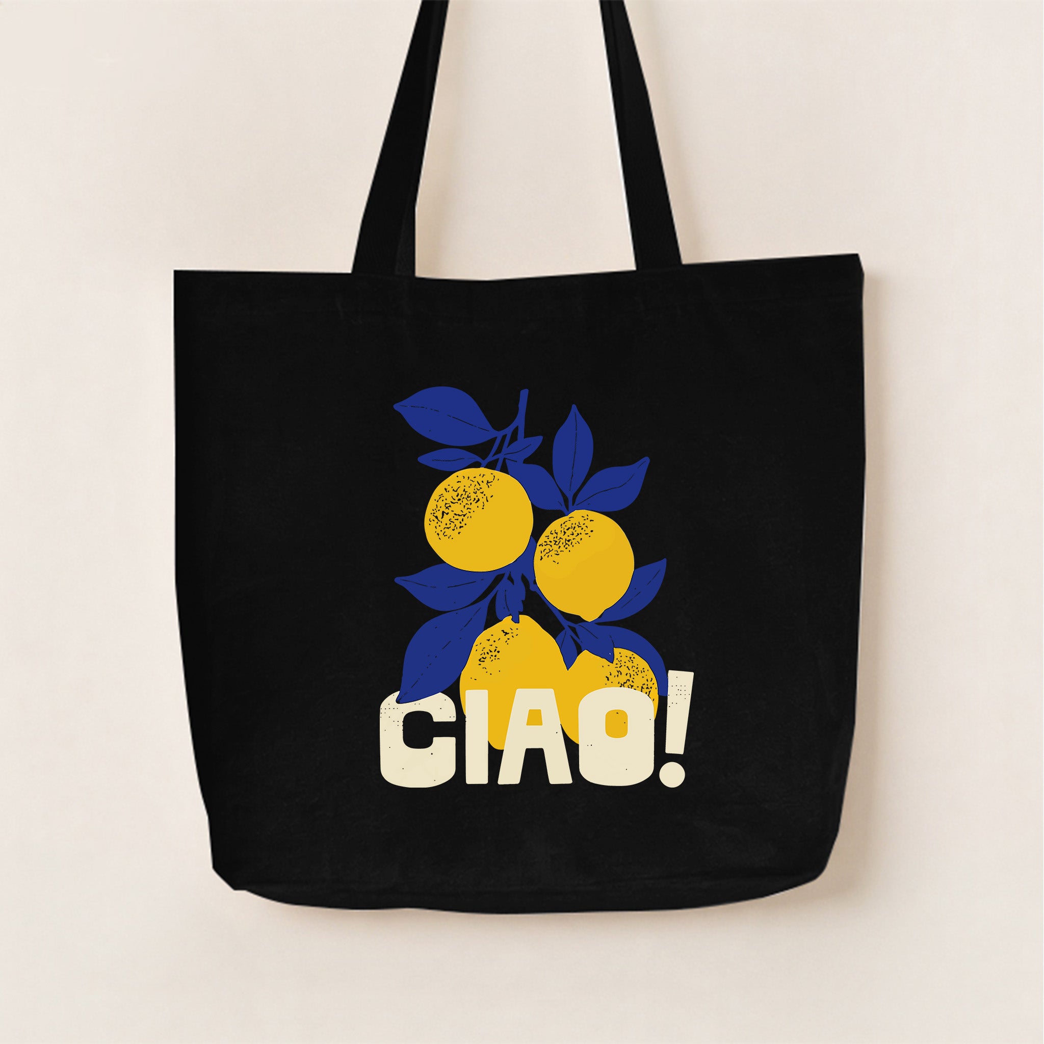Ciao Italian Lemons Canvas Tote Bag