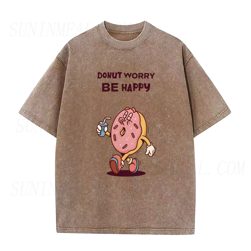 Donut Worry Be Happy Unisex Tee