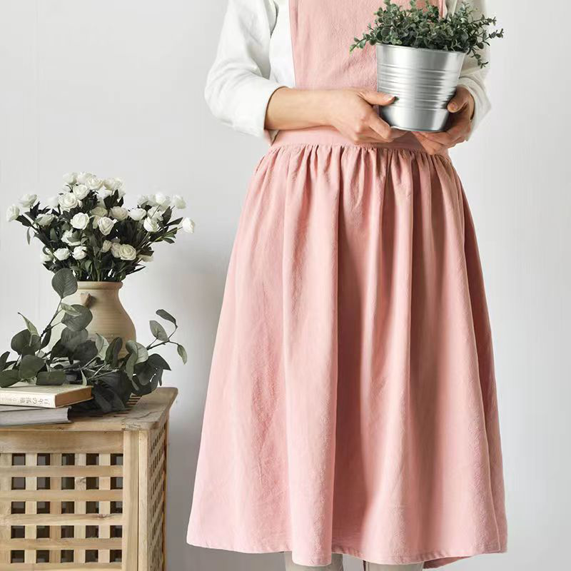 Cotton Cross Back Apron
