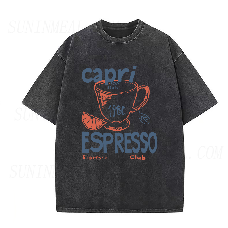 カプリイタリアエスプレッソクラブユニセックスTシャツ