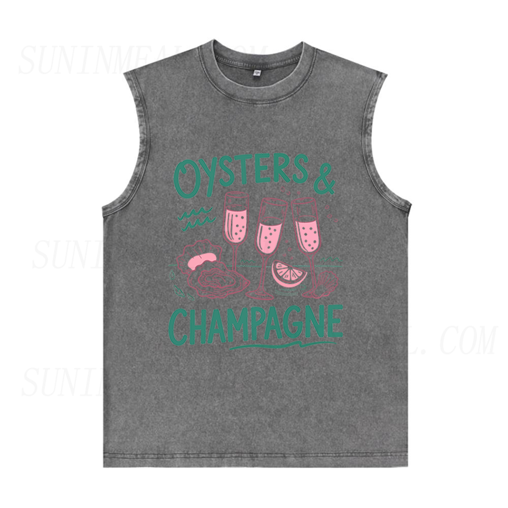 Oysters and Champagne Unisex Tank Top