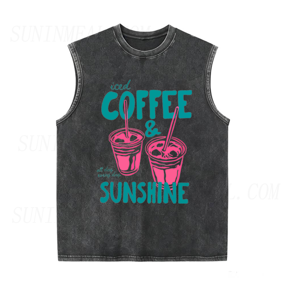 Iced Coffee and Sunshine Unisex Tank Top