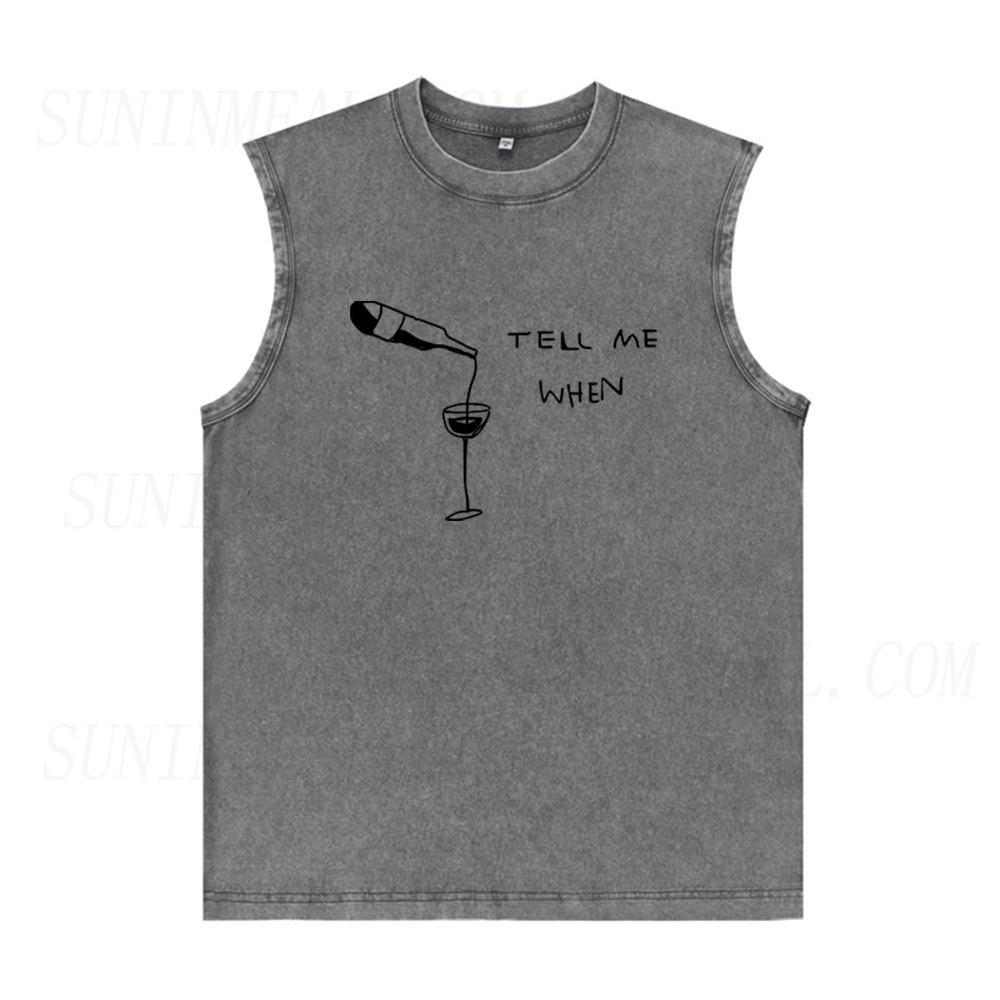 Wine Tell Me When Unisex Tank Top