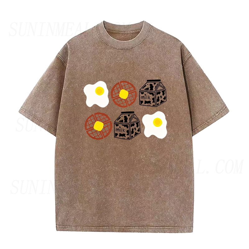 Eggs Waffles & Milk Unisex Tee