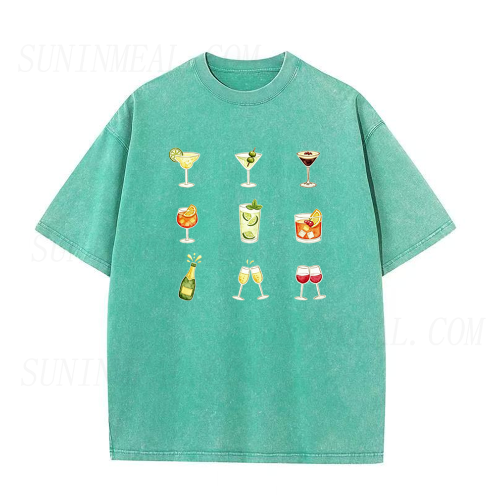Vintage Champagne & Cocktails Unisex Tee
