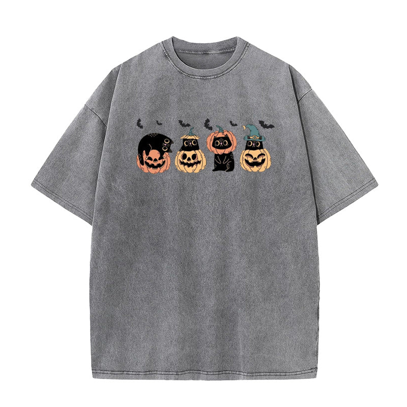Cute Halloween Black Cats Unisex Tee