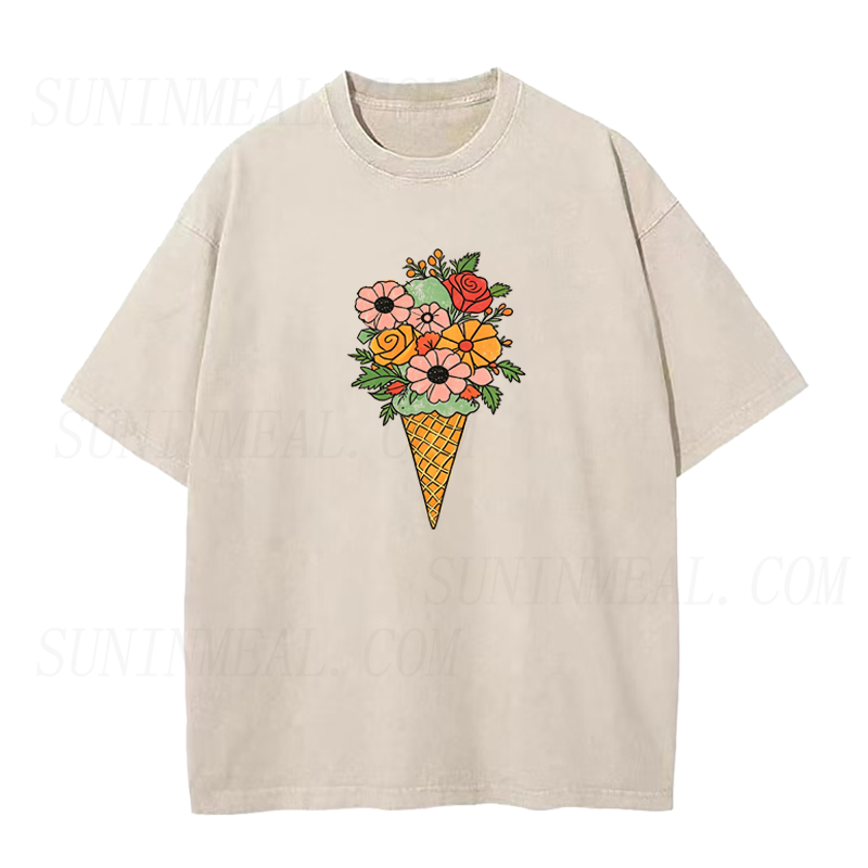 Floral Ice Cream Unisex Tee